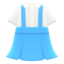 Skirt with Suspenders (Blue) NH Icon.png