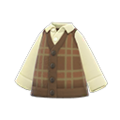 Checkered Sweater Vest (Brown) NH Storage Icon.png