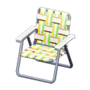 Lawn Chair (Yellow) NH Icon.png