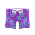 Pineapple Aloha Shorts (Purple) NH Icon.png