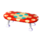 Polka-Dot Low Table (Red and White - Melon Float) NL Model.png