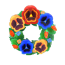 snazzy pansy wreath