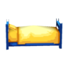 blue bed