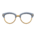 Browline glasses's Gray variant