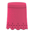 Cut-Pleather Skirt (Pink) NH Storage Icon.png