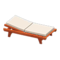Poolside Bed (Brown - White) NH Icon.png