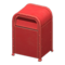 Steel Trash Can (Red - None) NH Icon.png