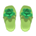 Flower Sandals (Green) NH Icon.png