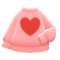 Heart Sweater (Pink) NH Icon.png