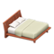 Artful Bed (Cherry Wood - White) NH Icon.png