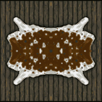 Texture of cowhide rug