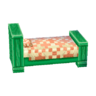 green bed