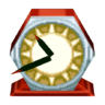 red clock