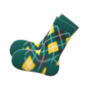Argyle Crew Socks (Green) NH Icon.png