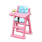 High Chair (Pink - Blue) NH Icon.png