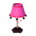 Lovely lamp's Pink and black variant
