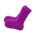 Hand-knit socks's Purple variant