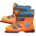 Ski boots's Orange variant