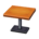 Square minitable's Orange wood variant