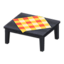 Wooden Table (Black - Orange)