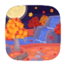 Falling-Foliage Night Sky PC Icon.png