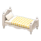 Ranch Bed (White - Lemon Gingham) NH Icon.png
