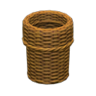 rattan waste bin