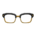 Squared browline glasses's Black variant