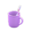 Toothbrush-and-cup set's Purple variant