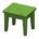 Wooden mini table's Green variant