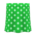 Long Polka Skirt's Green variant