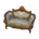Rococo sofa's Gothic brown variant