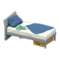 Sloppy Bed (Gray - Navy Blue) NH Icon.png