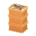 Stacked Fish Containers's Orange variant