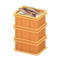 Stacked Fish Containers (Orange - None) NH Icon.png