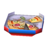 Half-eaten pizza