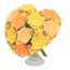 heart-shaped bouquet