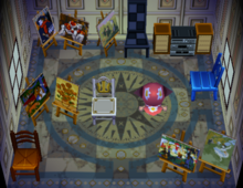 Freya's house interior in Animal Crossing