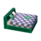 Modern Bed (Green Tone - Gray Plaid) NL Model.png