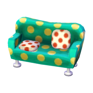 Polka-Dot Sofa (Melon Float - Red and White) NL Model.png