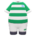 Rugby uniform's Green & white variant