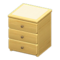 Simple Small Dresser (Natural - White) NH Icon.png