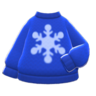 Snowflake Sweater (Blue) NH Icon.png