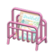 Tubular Magazine Rack (Pink - Pet Magazine) NH Icon.png