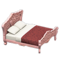 Elegant Bed (Pink - Damascus-Pattern Red) NH Icon.png