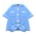 Front-Tie Button-Down Shirt's Blue variant