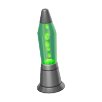 Green lava lamp