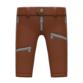 Pleather Pants (Brown) NH Icon.png