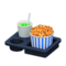 Popcorn Snack Set (Caramel & Melon Soda - Blue Stripes) NH Icon.png