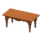 Ranch Tea Table (Dark Brown - None) NH Icon.png